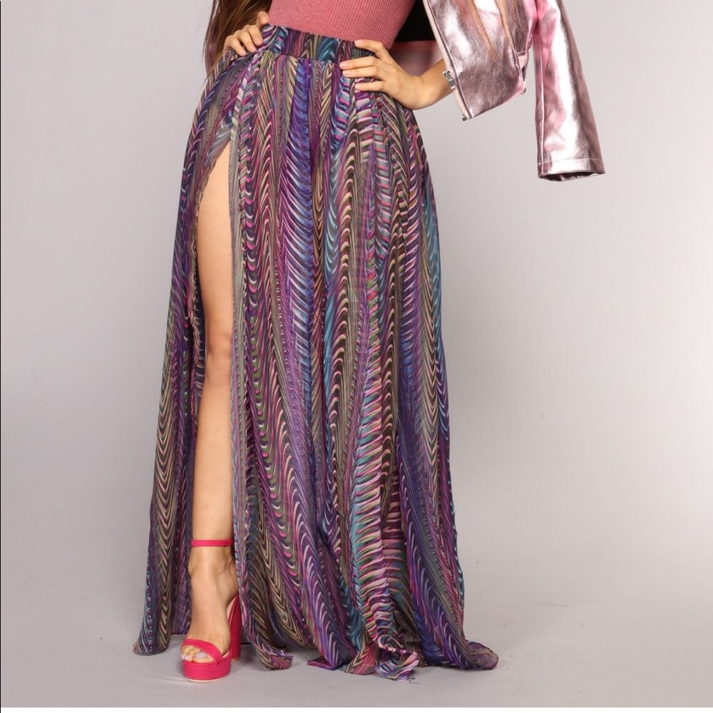 Fashion Nova Sasha Maxi Skirt